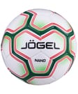 Мяч футбольный JS Nano, №5, белый/зеленый